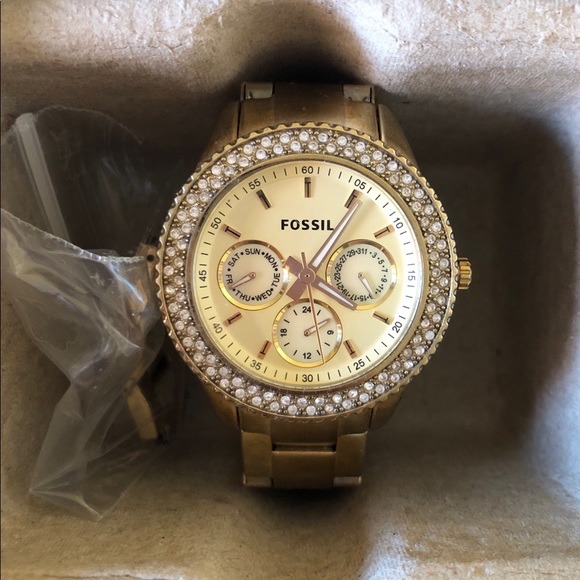 Fossil Gold-Tone Stainless Steel Watch - Picture 2 of 5